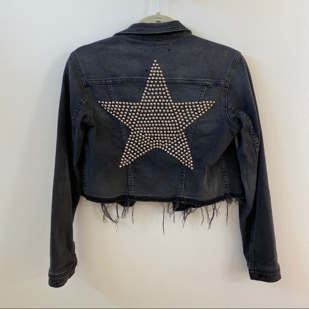 L’Agence Star Studded Denim Jacket